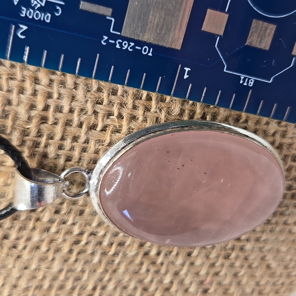 Rose Quartz Pendant #273 Nwot View 2